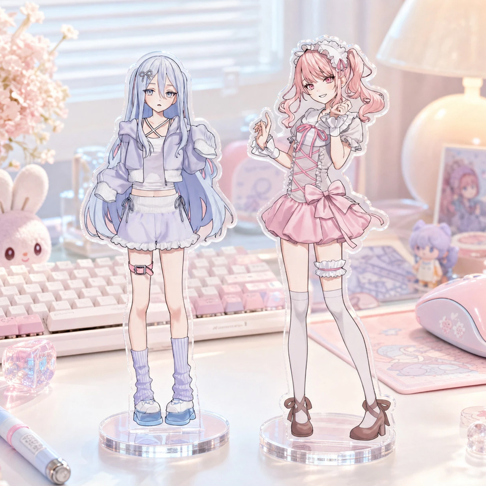 アニメプロジェクトセカイ ‌   秋山美月与咲かなでコスプレ - Acrylic Cosplay Prop のレビューと価格