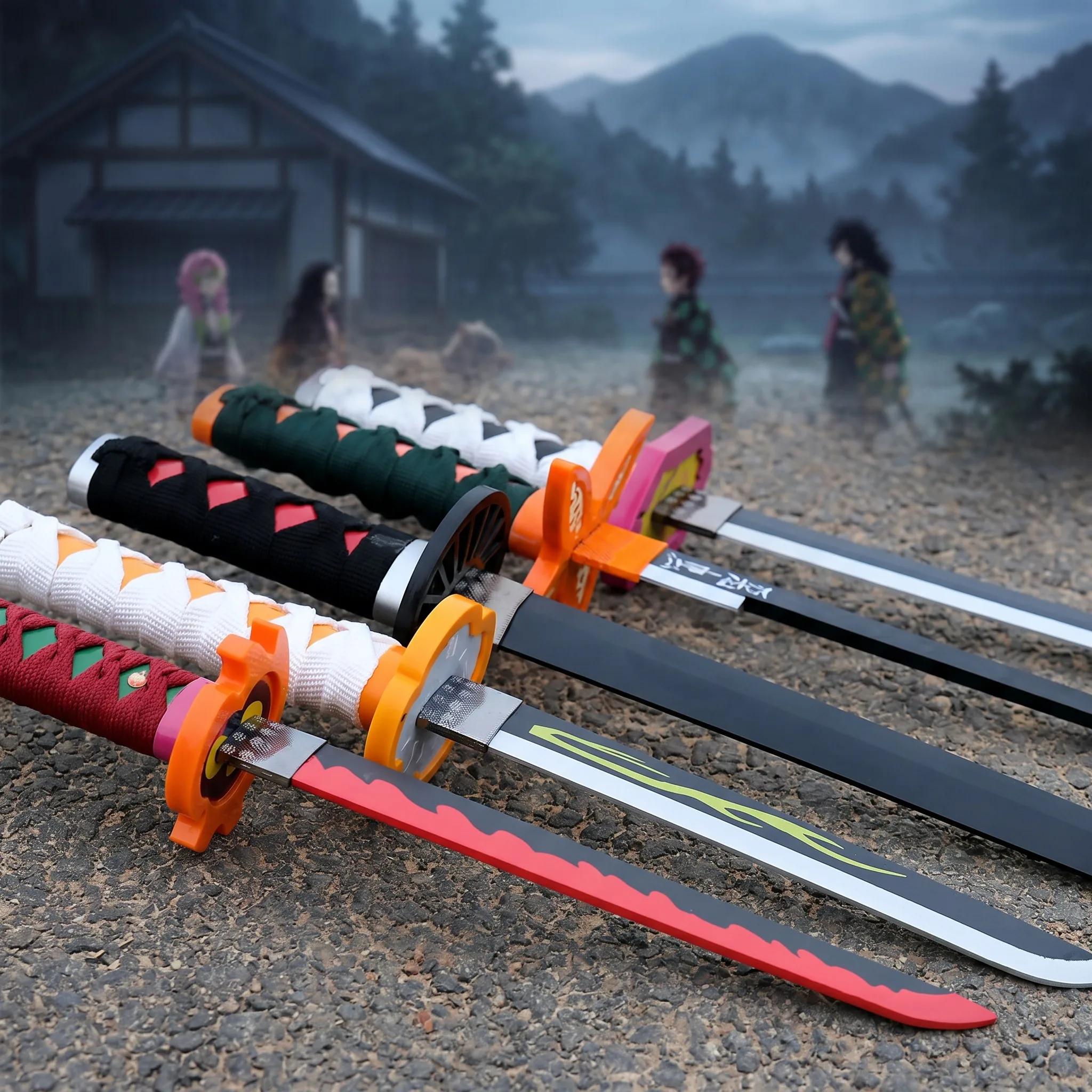 72 104cm 鬼滅の刃 刀 竈門炭治郎 竈門善逸 三緑ア - Cosplay Prop Display のレビューと価格