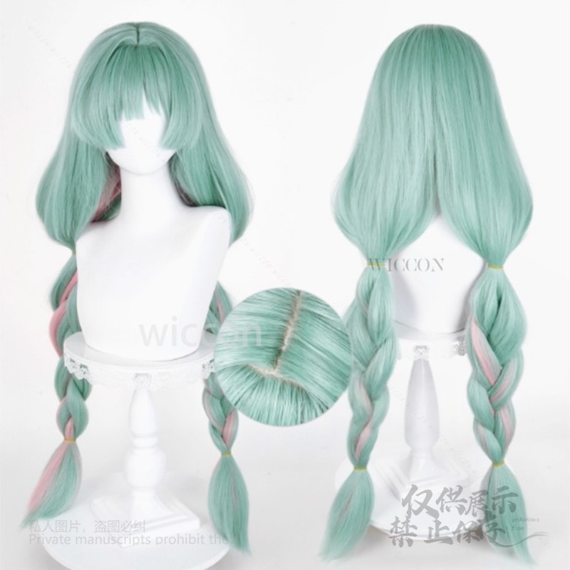 アニメ Phrolova コスプレウィッググリーンピンク混合 - Prop For Cosplay のレビューと価格