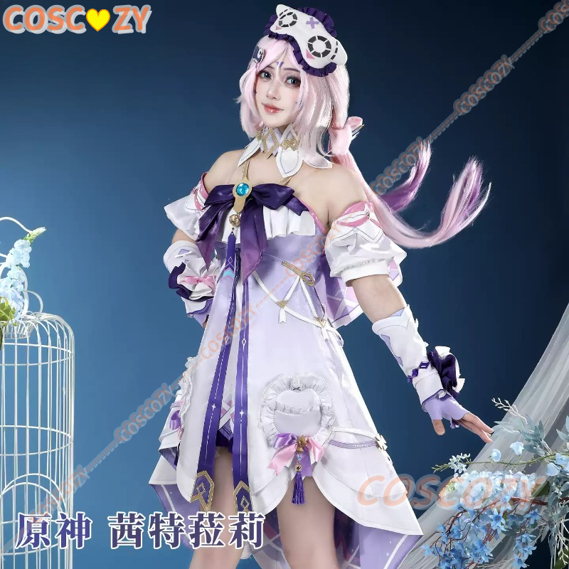 原神シトラリコスプレ衣装パーティーウィッグ女性用ロールプレイ - Cosplay Prop Bow のレビューと価格