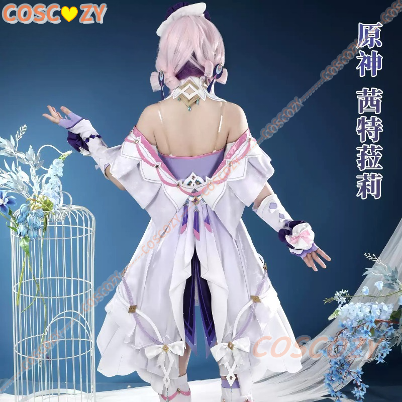 原神シトラリコスプレ衣装パーティーウィッグ女性用ロールプレイ - Cosplay Prop Bow のレビューと価格