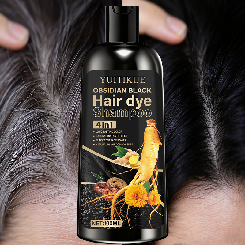 黒曜石ブラックヘアダイシャンプー 100ml - 4in1植 - Hair Spray Color のレビューと価格