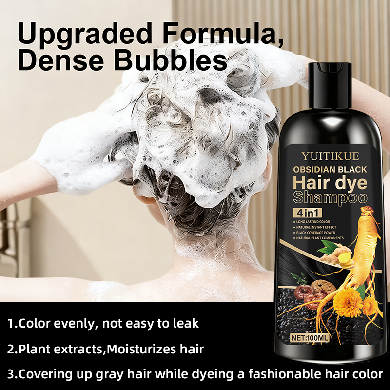 黒曜石ブラックヘアダイシャンプー 100ml - 4in1植 - Hair Spray Color のレビューと価格