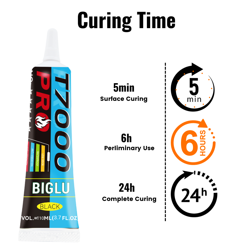 BIGLU T7000 プロ接着剤黒接触ユニバーサル靴ラウン - Contact Cement Glue のレビューと価格