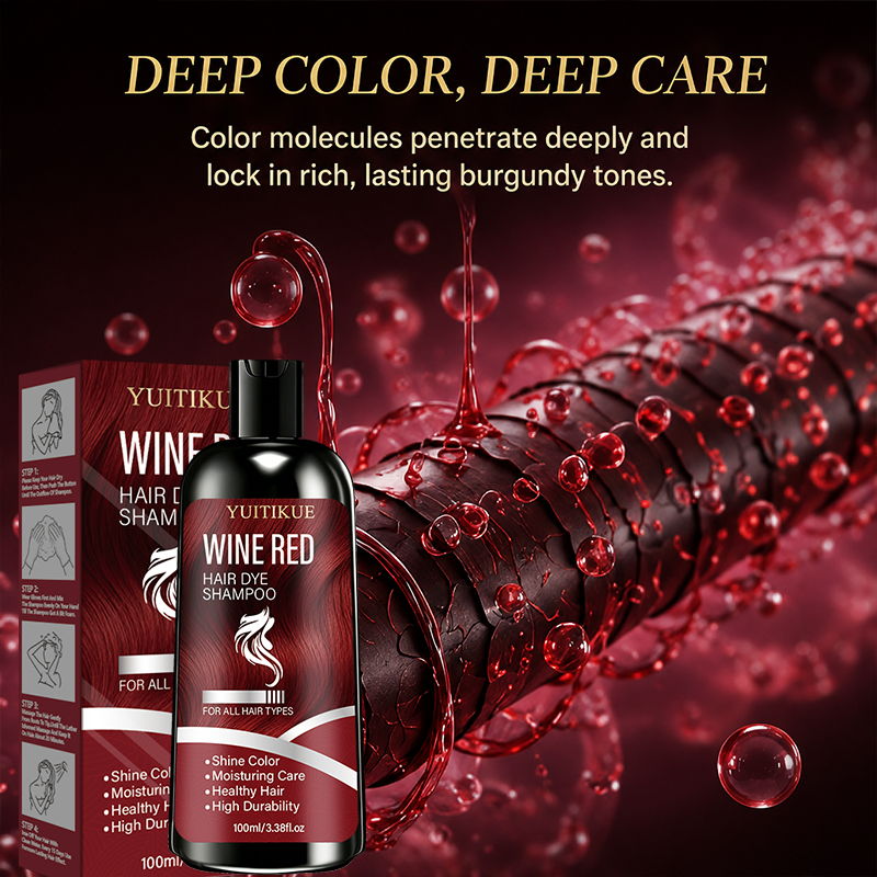 ワインレッドヘアダイシャンプー 100ml 長持ちするカラー - Hair Spray Color のレビューと価格