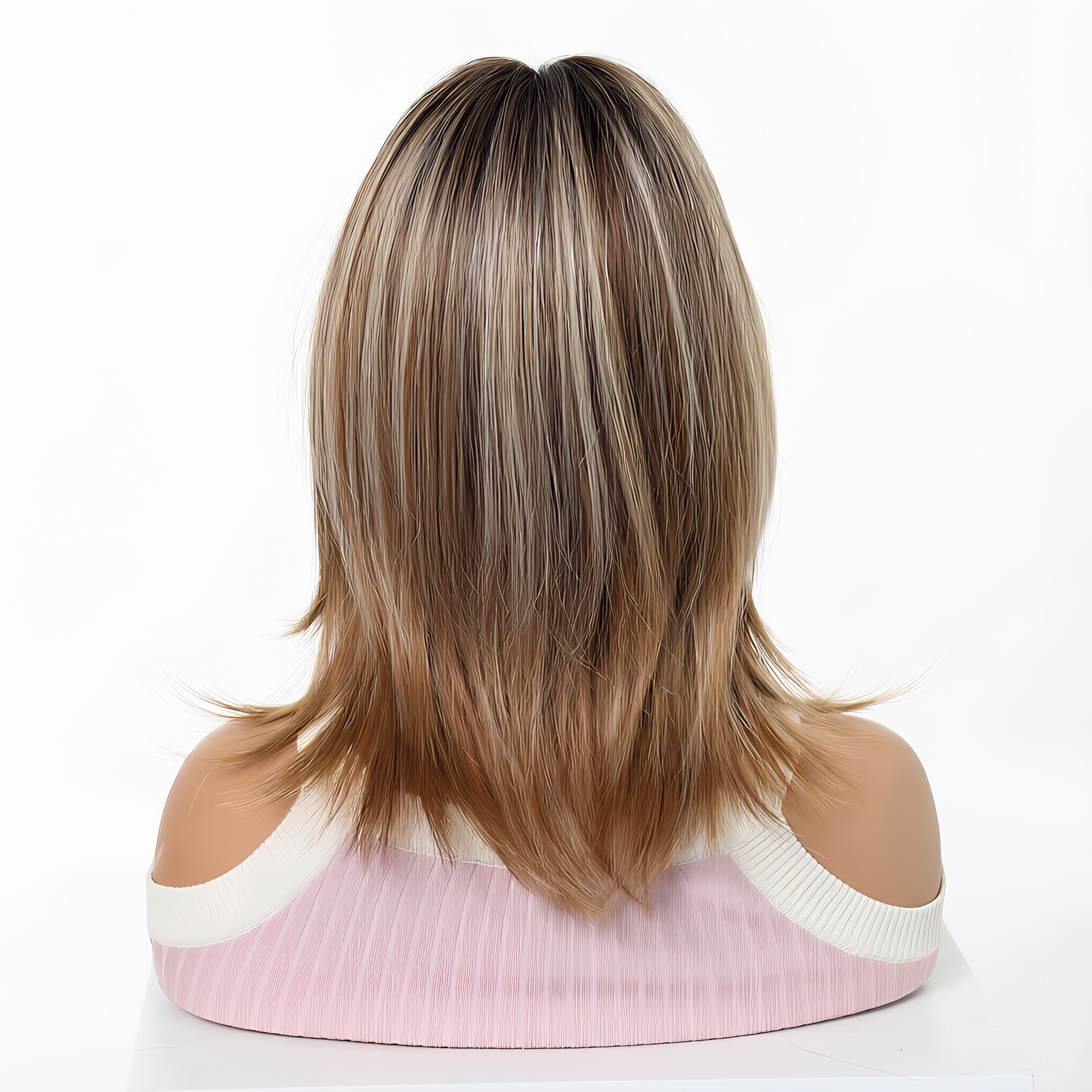 デイリーライトブラウンウィッグ、ヘッドバンド、気質に合わせた - Wig Fiber Net のレビューと価格