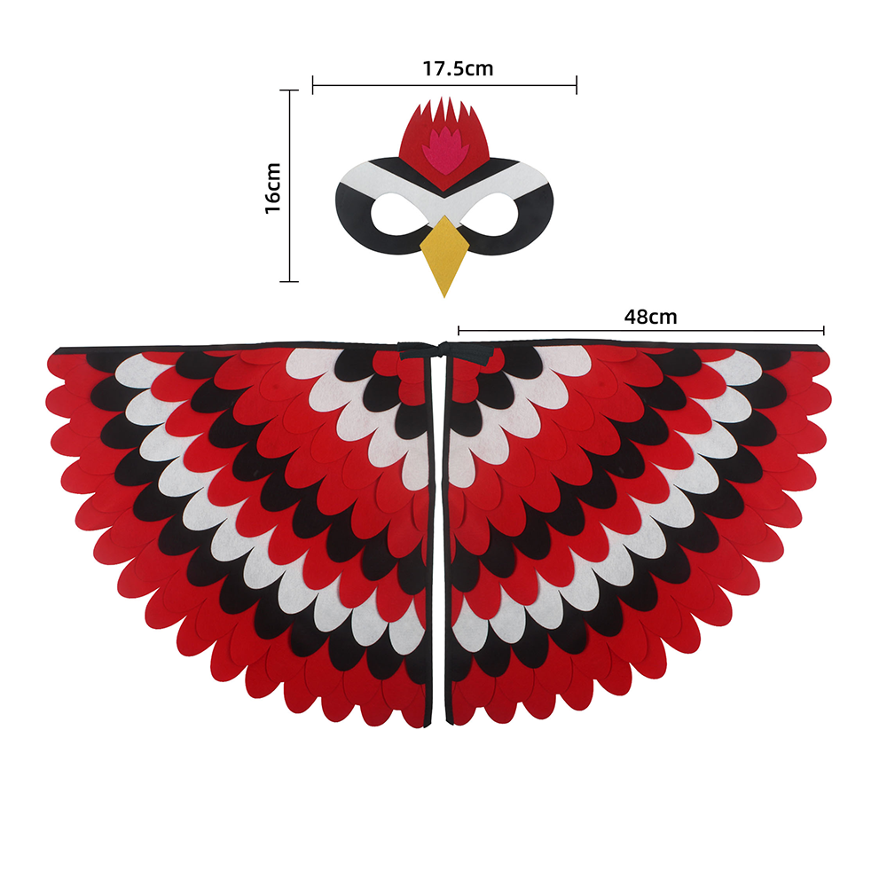 かわいいフクロウの羽のコスチューム動物孔雀柄フェルトマントと - Free Cosplay Prop Patterns のレビューと価格