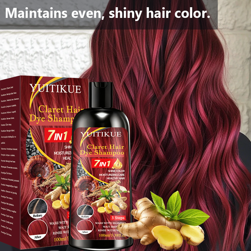 7 in 1 クラレットヘアカラーシャンプー、携帯用DIYヘ - Hair Spray Color のレビューと価格