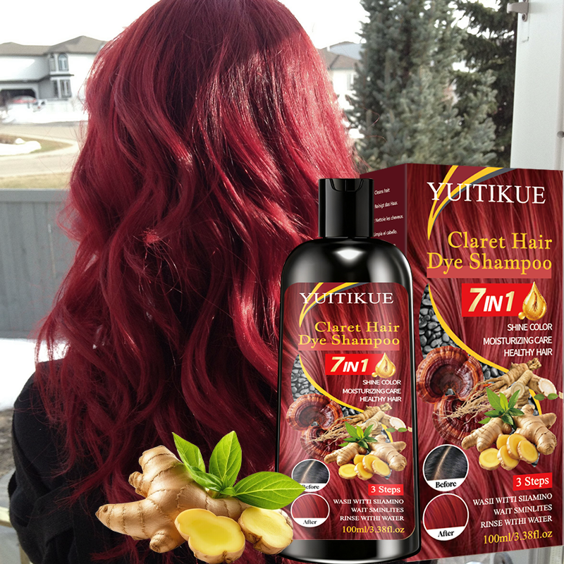7 in 1 クラレットヘアカラーシャンプー、携帯用DIYヘ - Hair Spray Color のレビューと価格