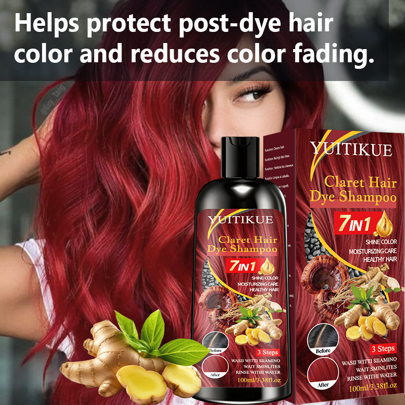 7 in 1 クラレットヘアカラーシャンプー、携帯用DIYヘ - Hair Spray Color のレビューと価格