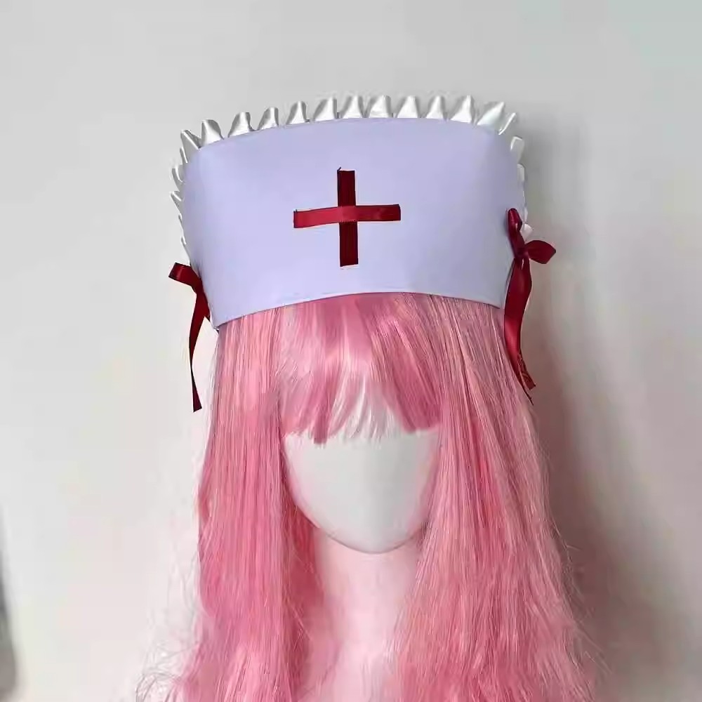 コスプレナースキャップ帽子アクセサリー小道具 y2k ガール - Cosplay Prop Bow のレビューと価格