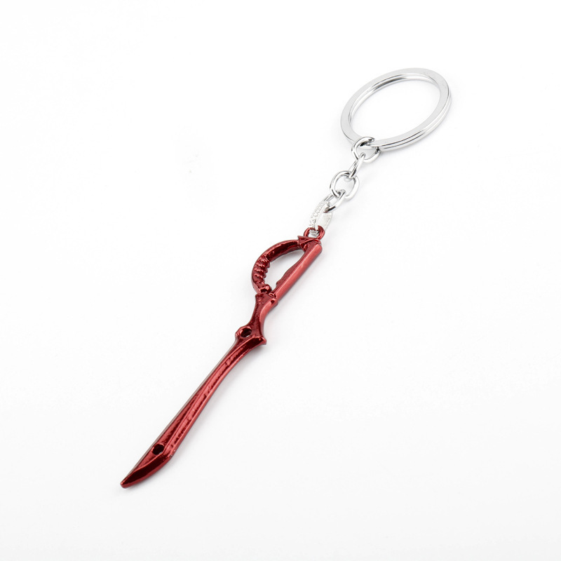 アニメキルラキルキーチェーンまとい龍子ミニ金属赤はさみ刃武器 - Keyblade Cosplay Prop のレビューと価格