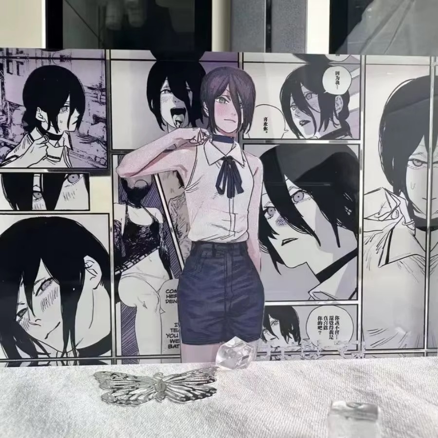 アニメフィギュアデンジとレゼアクリルスタンドカードモデルデス - Acrylic Cosplay Prop のレビューと価格