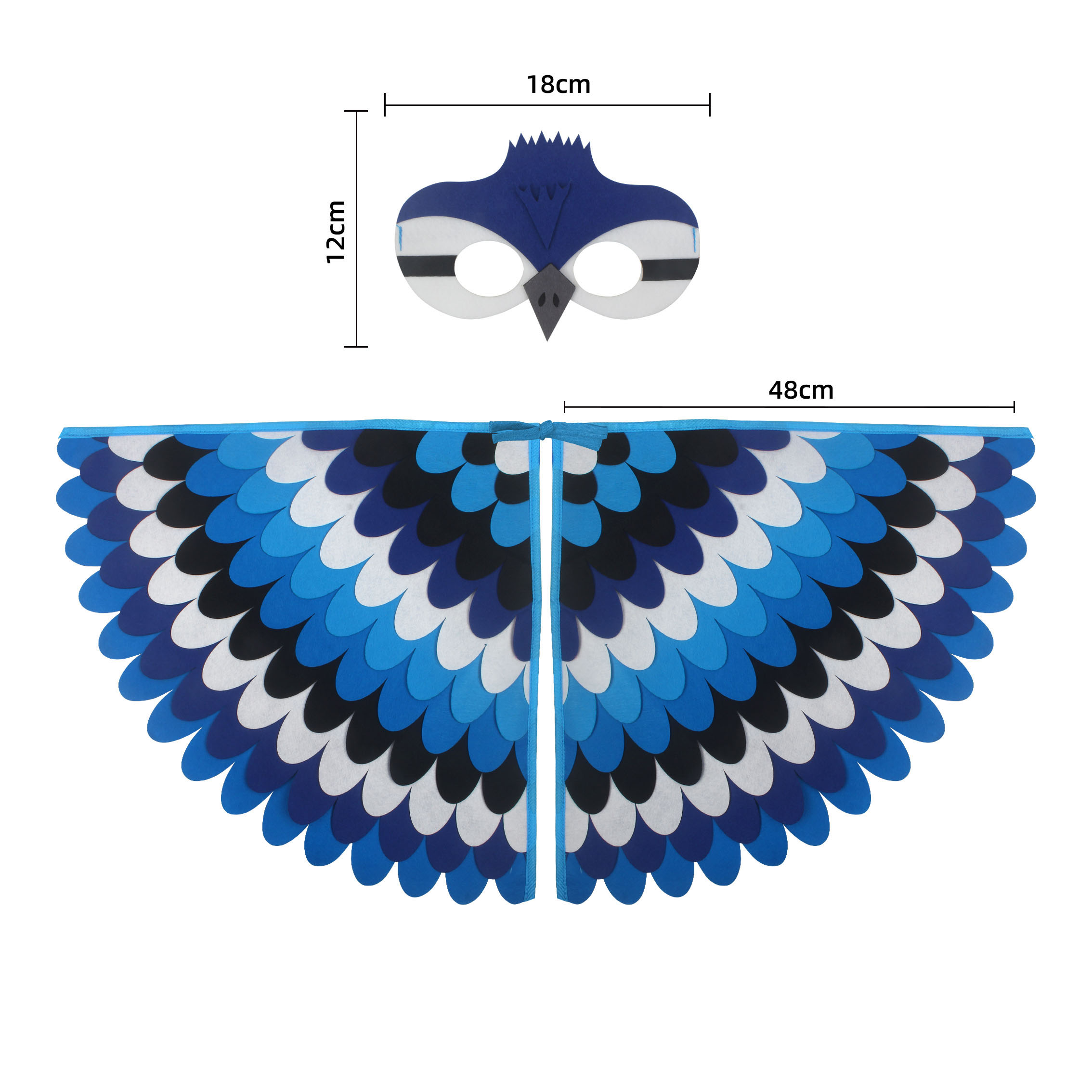 かわいいフクロウの羽のコスチューム動物孔雀柄フェルトマントと - Free Cosplay Prop Patterns のレビューと価格