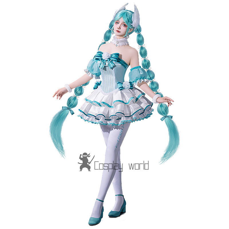 アニメプロジェクト世界コスプレ衣装ミク白鳥の湖ブルーフィッシ - Fishbones Cosplay Prop のレビューと価格