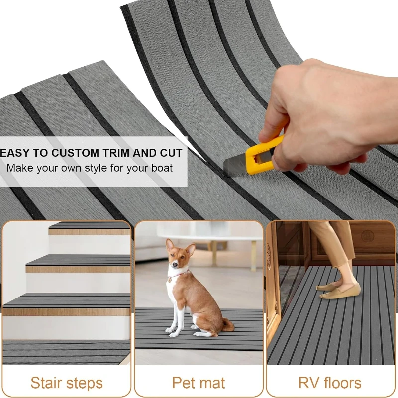 フェイクチークEVAフォームボートフローリングパッド自己粘着 - Eva Foam Sheet のレビューと価格